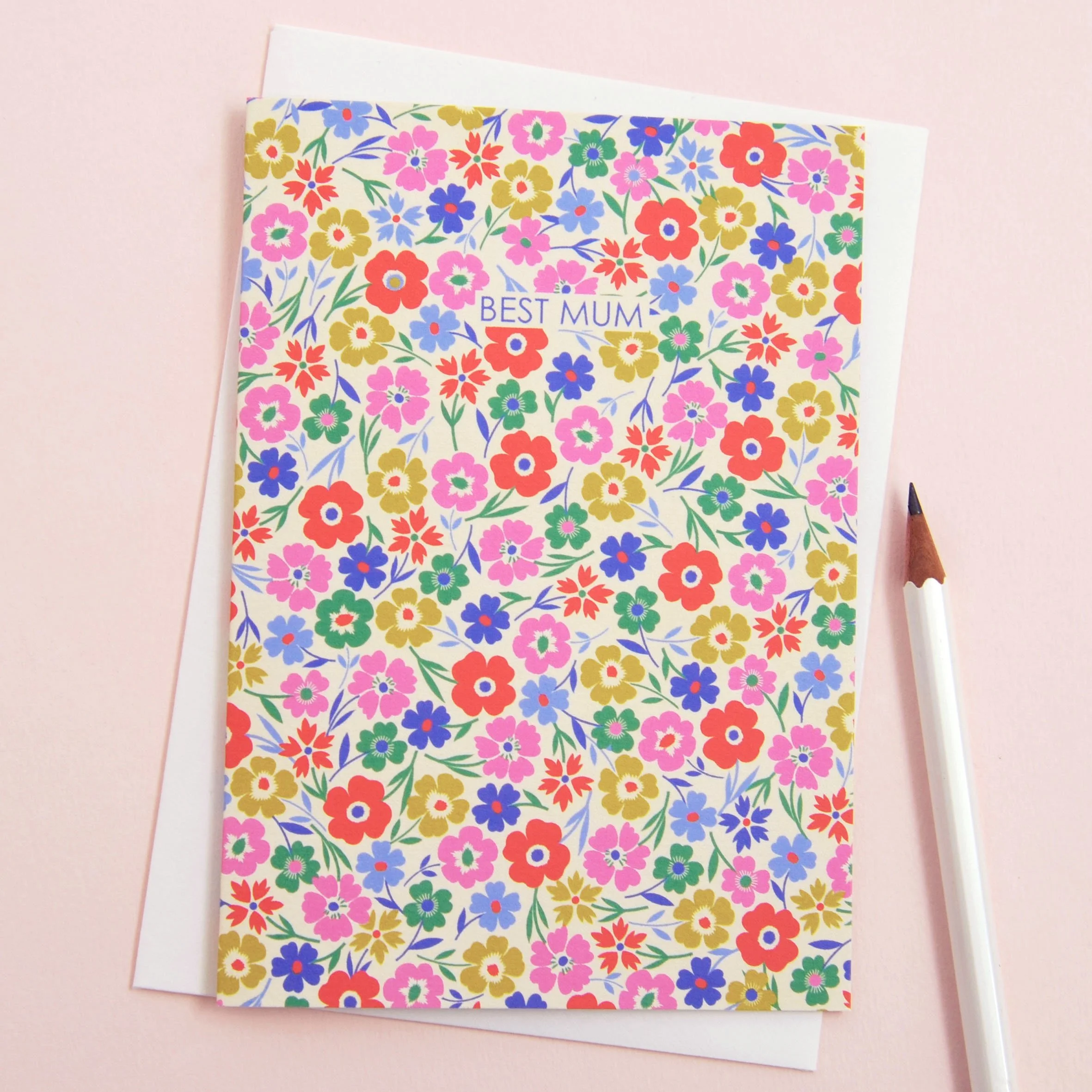 Best Mum Ditsy Floral Card