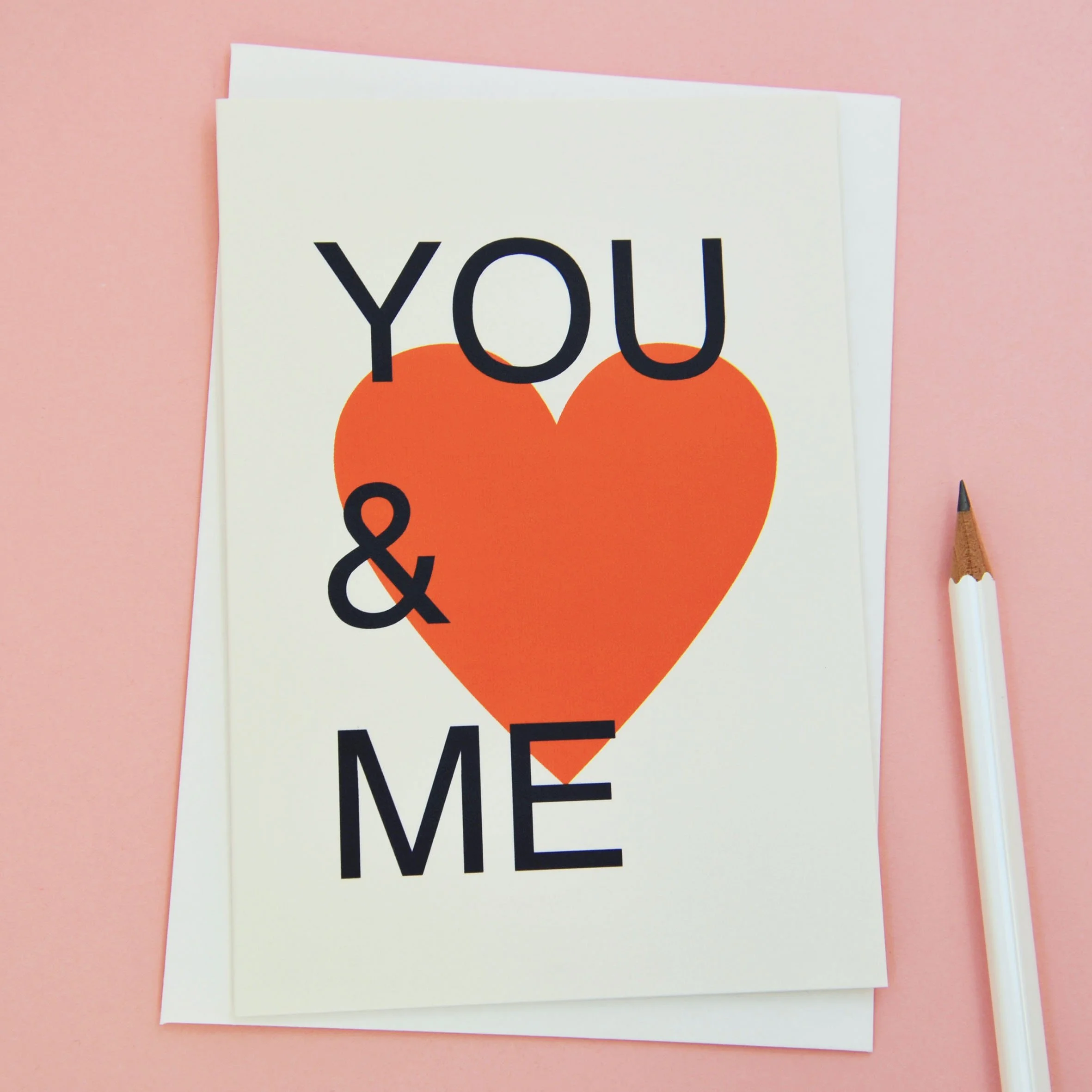 You & Me Valentine's Love Card