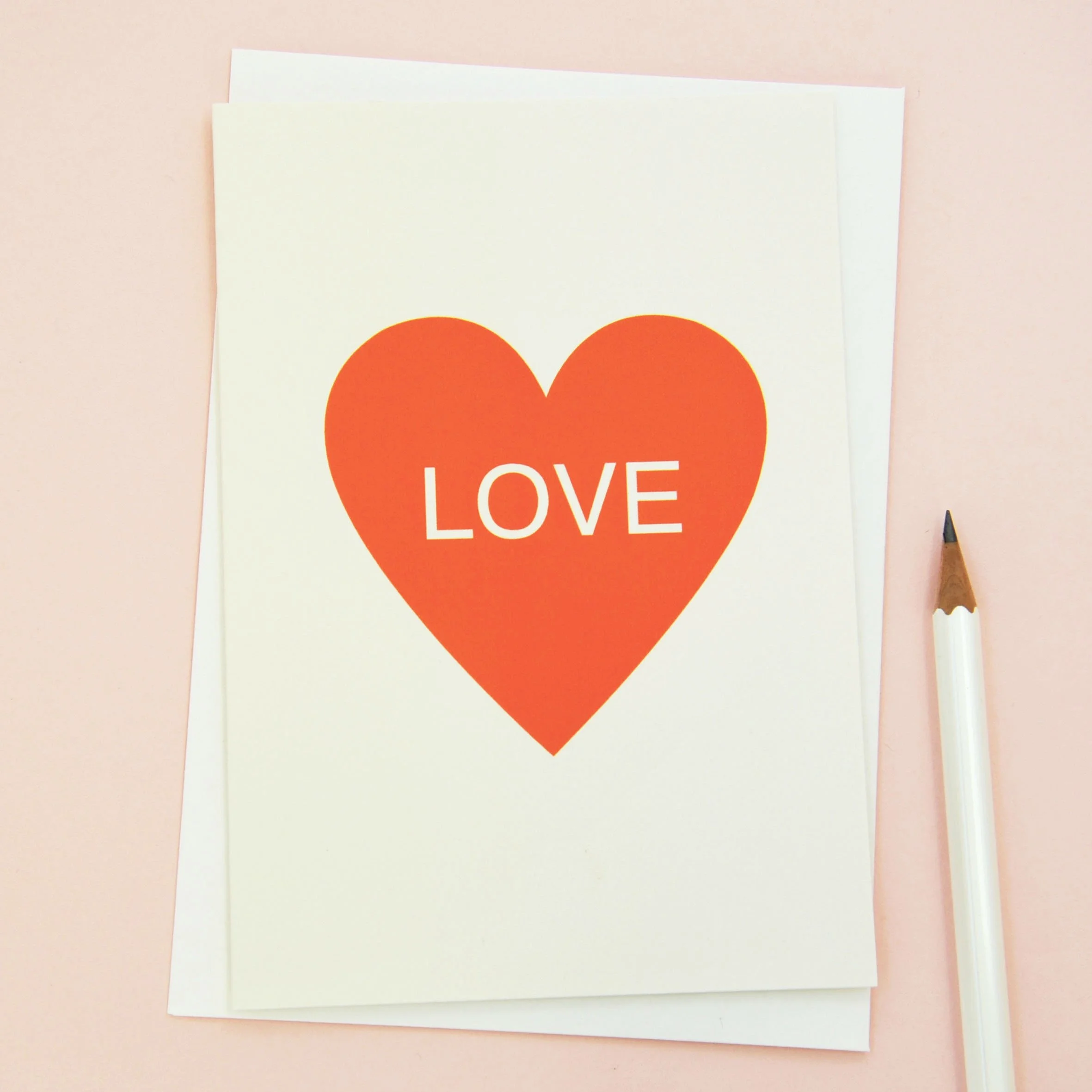 Love in a Heart Valentine's Card