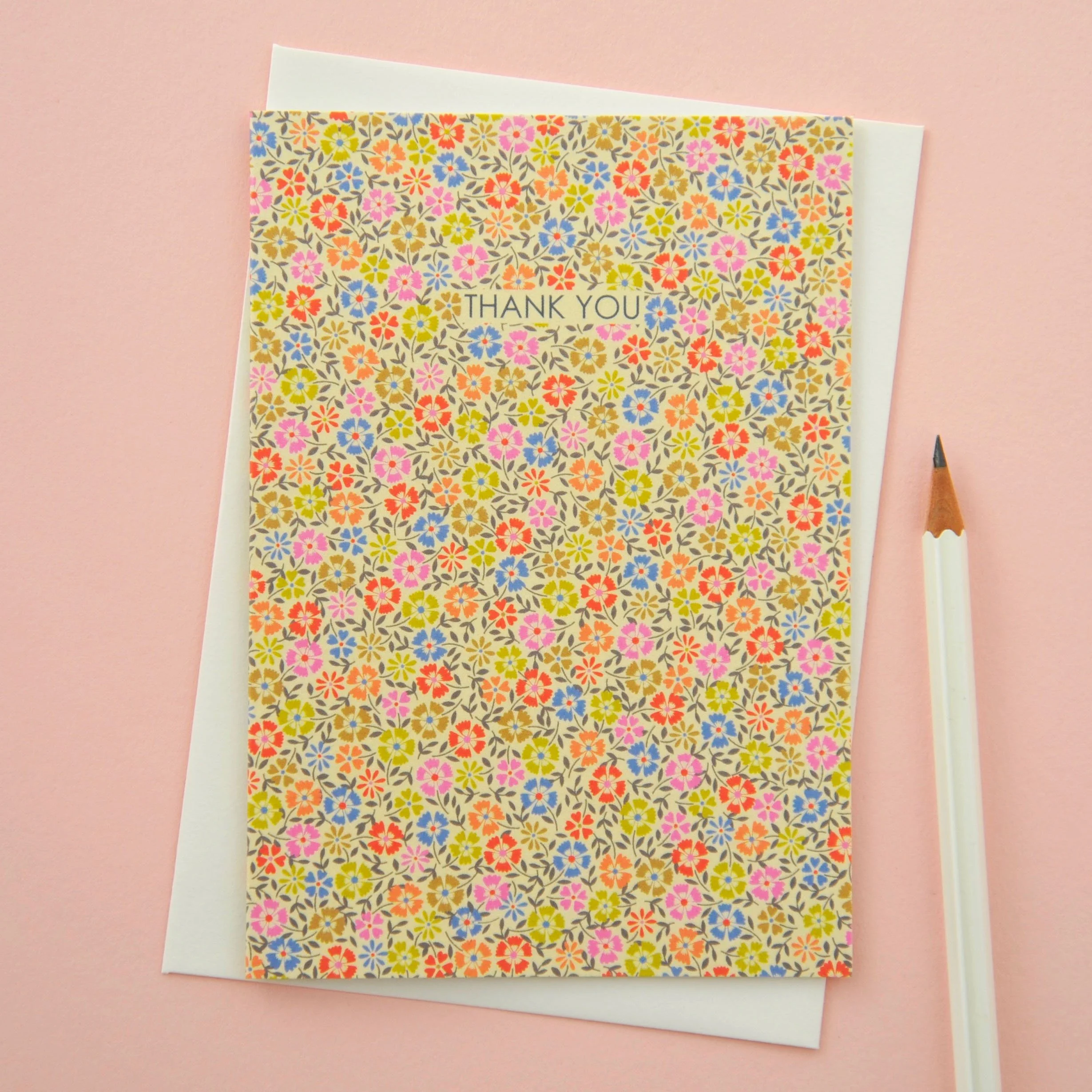 Floral Thank You Card