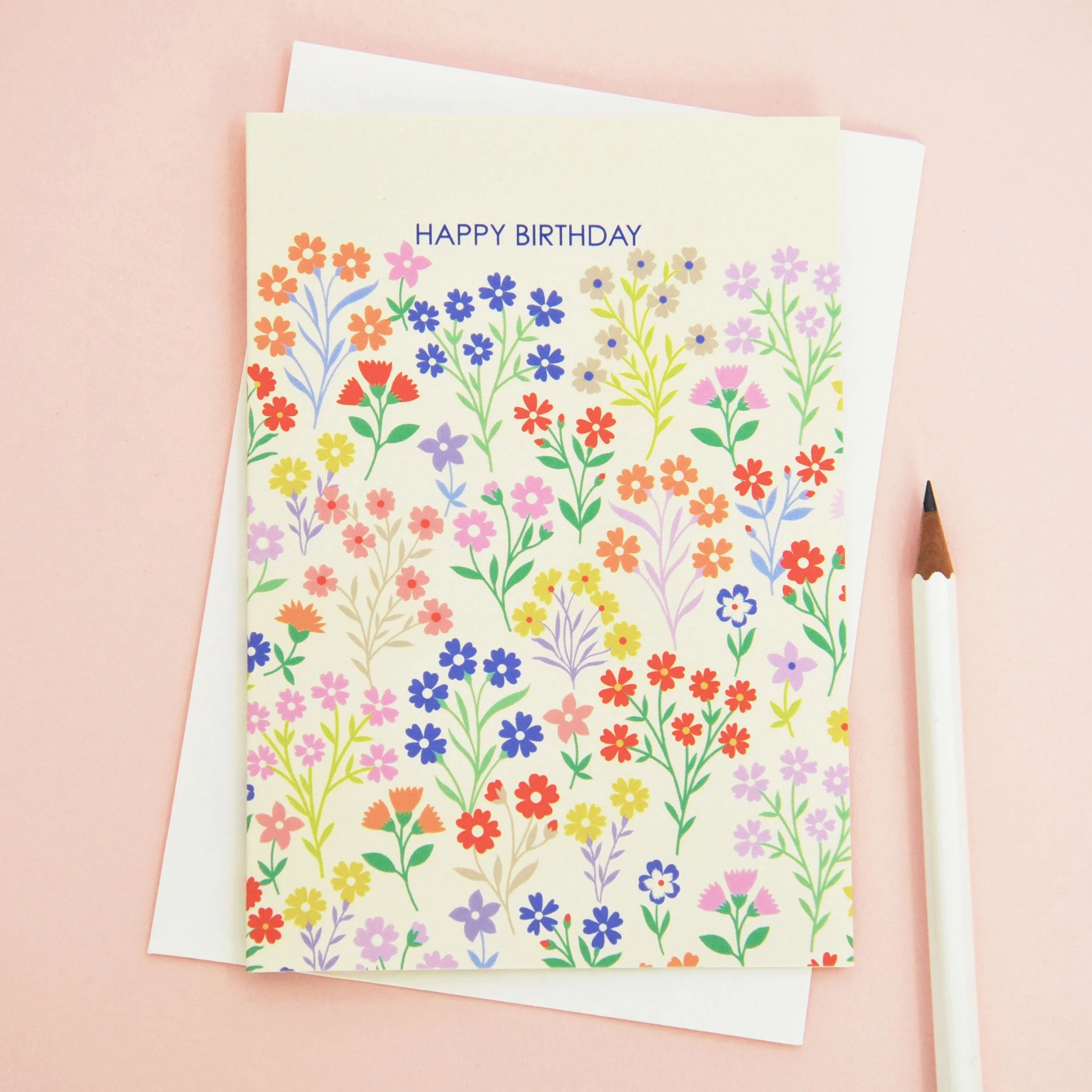 'Happy Birthday' Flora Card