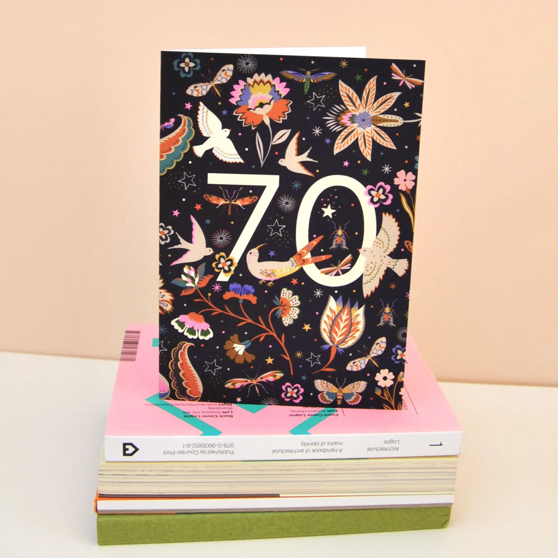 70th Botanical Milestone Birthday Card