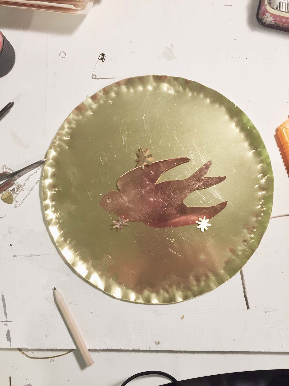 Cutting and shaping the metal - I've used brass, copper and silver