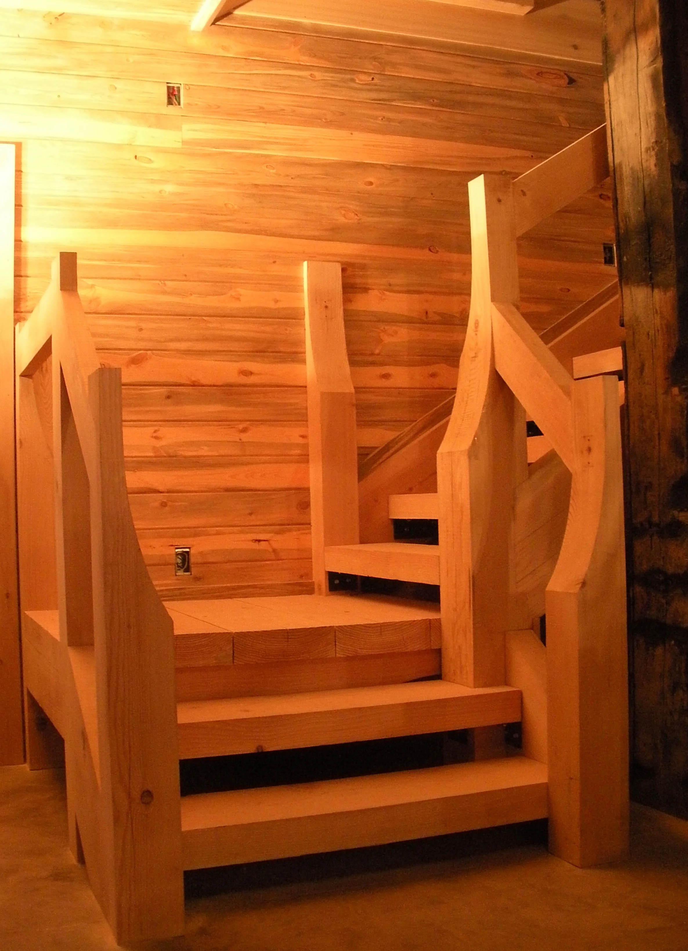Timber Frame Staircase