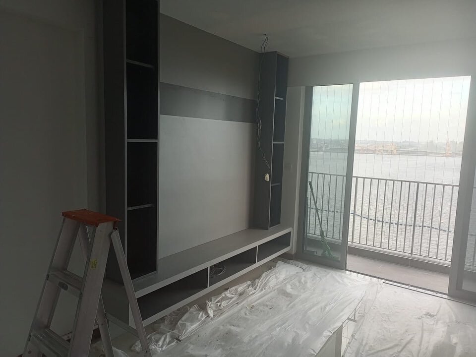Feature wall, tv console, display cabinet, kitchen cabinet &amp; island cabinet at Northshore Cres

#livingroom #kitchensg #sg
#interiordesign #renovation #sgrenovation #sgrenovationideas #singapore #homerenovation #sgreno #Home #renovation #homeinsp