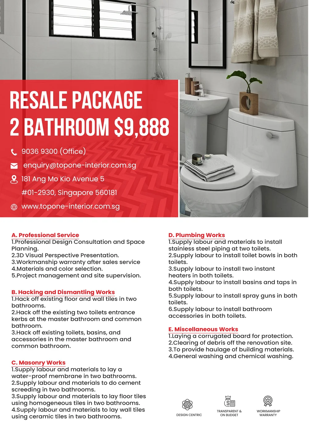 2025 Renovation Package — Topone Interior Design Singapore