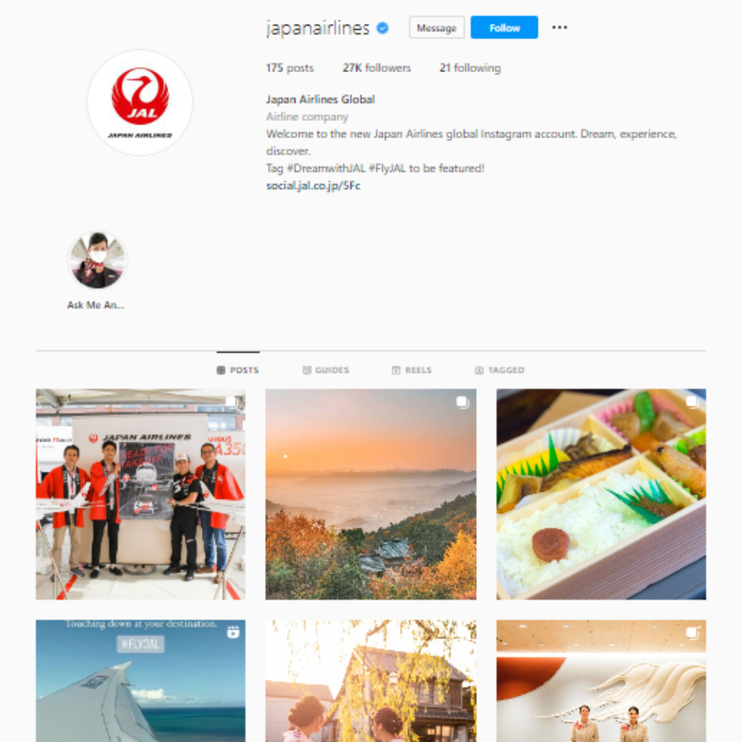 Social Strategy - Japan Airlines