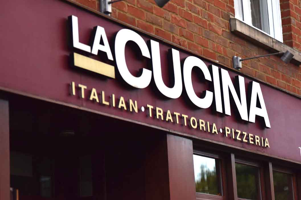 La Cucina, trattoria, pizzeria, Italian restaurant, Oxford, U.K. Image©thingstodot.com