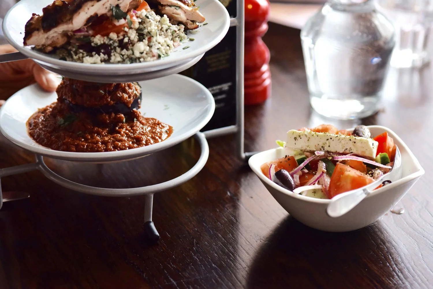 Greek food at Real Greek, 56 Paddington Street, London. Image©thingstodot.com
