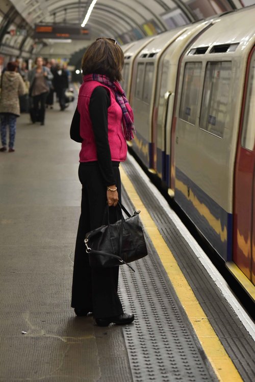 Me at the tube station, London Underground, U.K. Photo credit: Alizeh Latif. Image©thingstodot.com