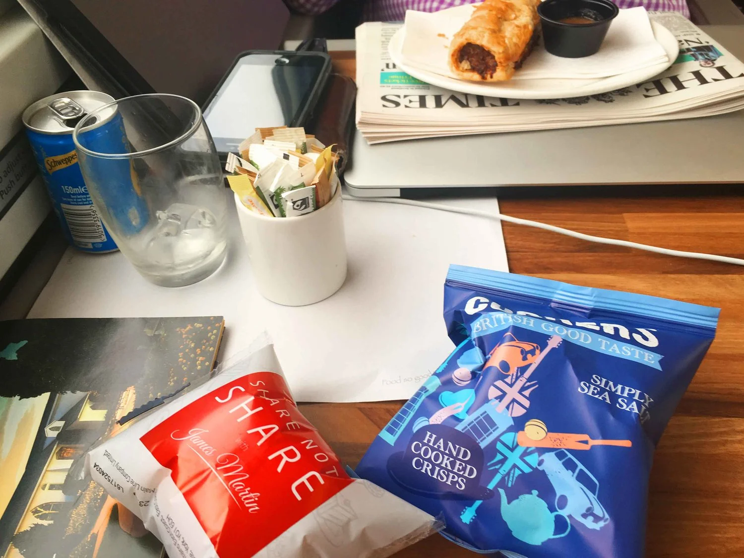 First Class, Virgin Trains East Coast, lunch service, Scotland to London King's Cross. Image©thingstodot.com