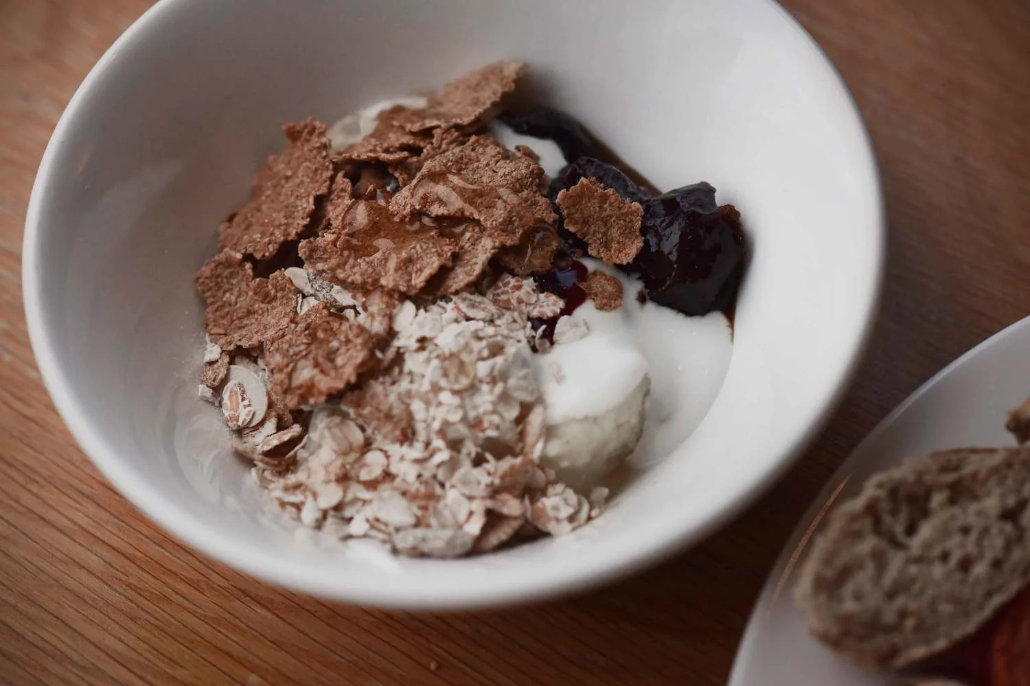 Muesli/cereal bowl, breakfast buffet, Mercure hotel, Inverness, Scotland. Image©thingstodot.com