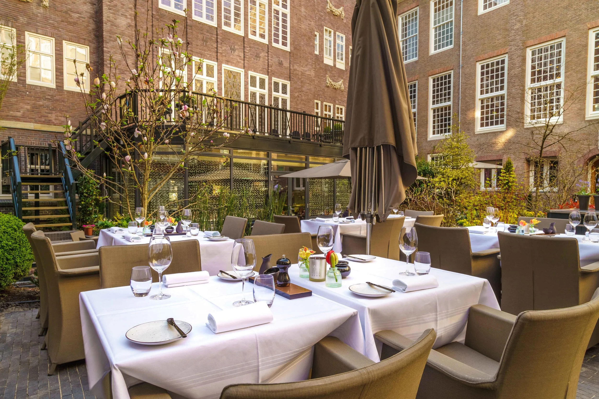 Garden Terrace Sofitel Legend Amsterdam The Grand. Photo: Sofitel Grand. 