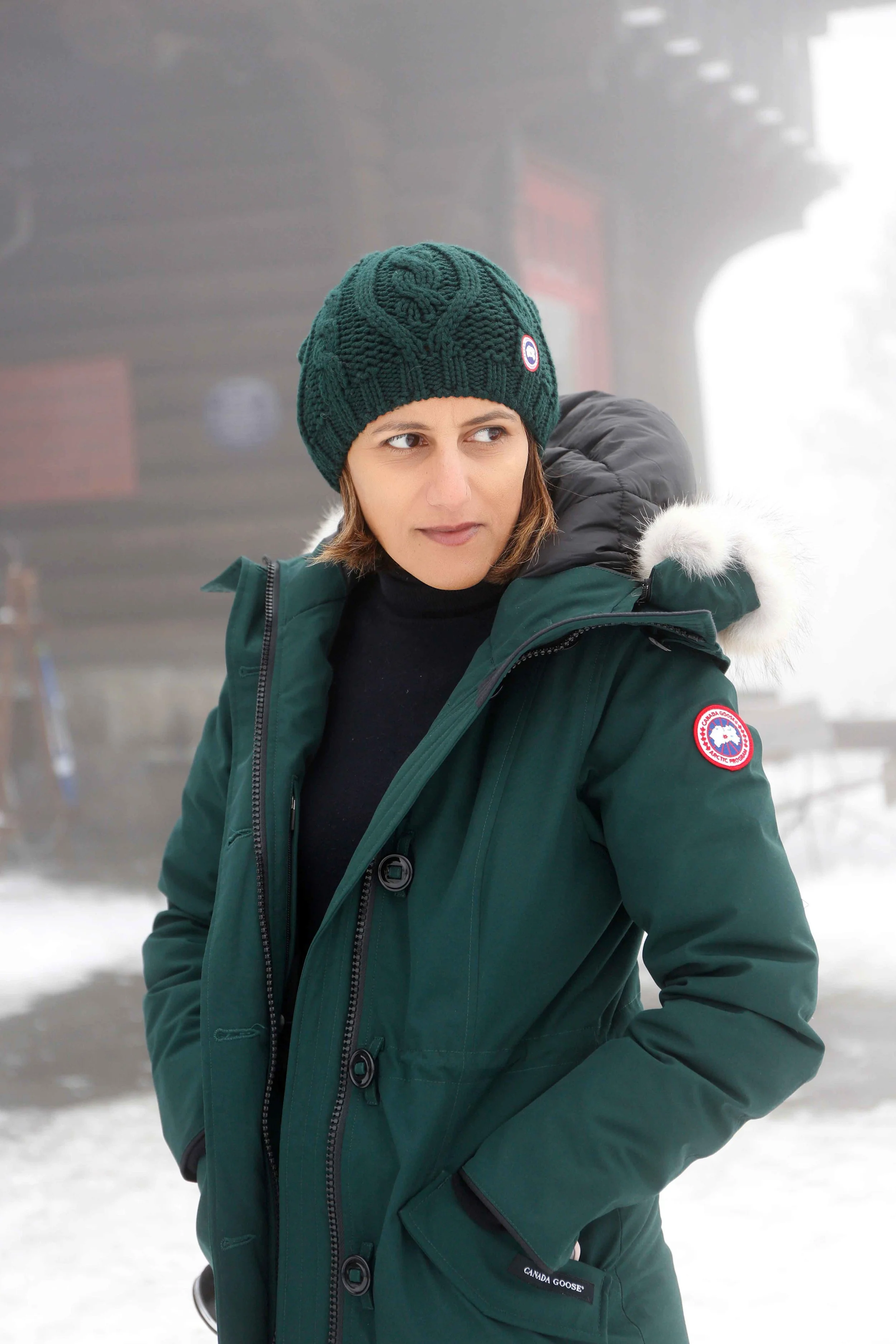 Canada goose Rossclair parka, Frognerseteren, Oslo, Norway. Photo: Oslo Photo Tour. Image©thingstodot.com