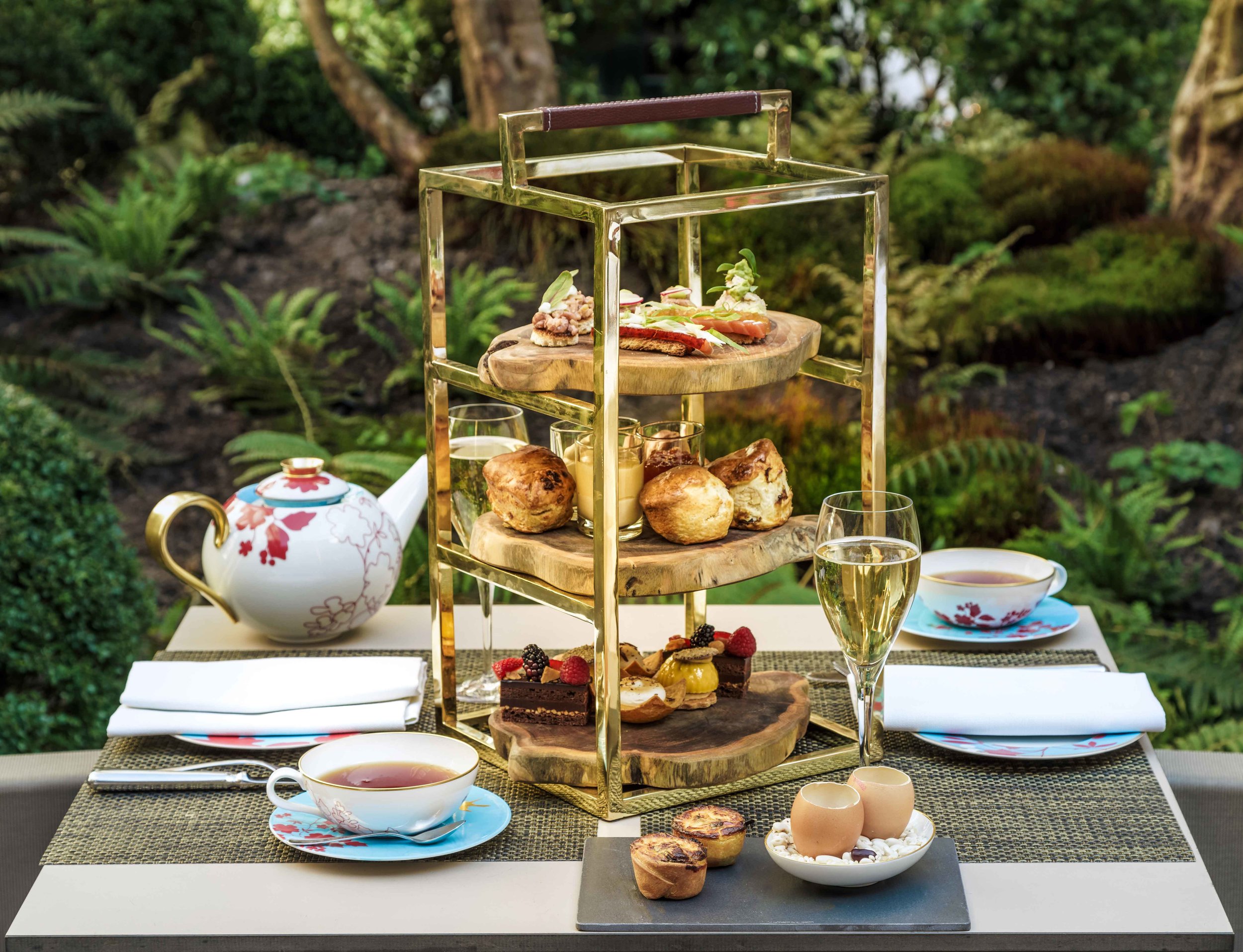 Afternoon Tea at garden terrace, Sofitel Legend Amsterdam The Grand. Photo: Sofitel Amsterdam
