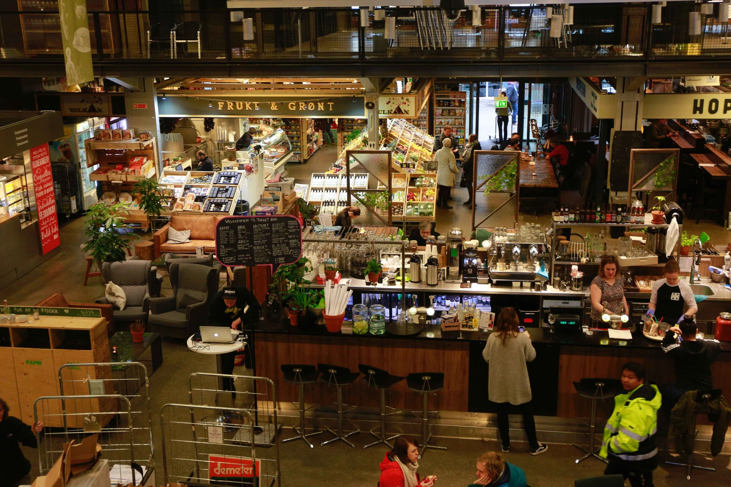 Mathallen, food court, Oslo, Norway. Photo: Oslo Photo Tour. Image©thingstodot.com