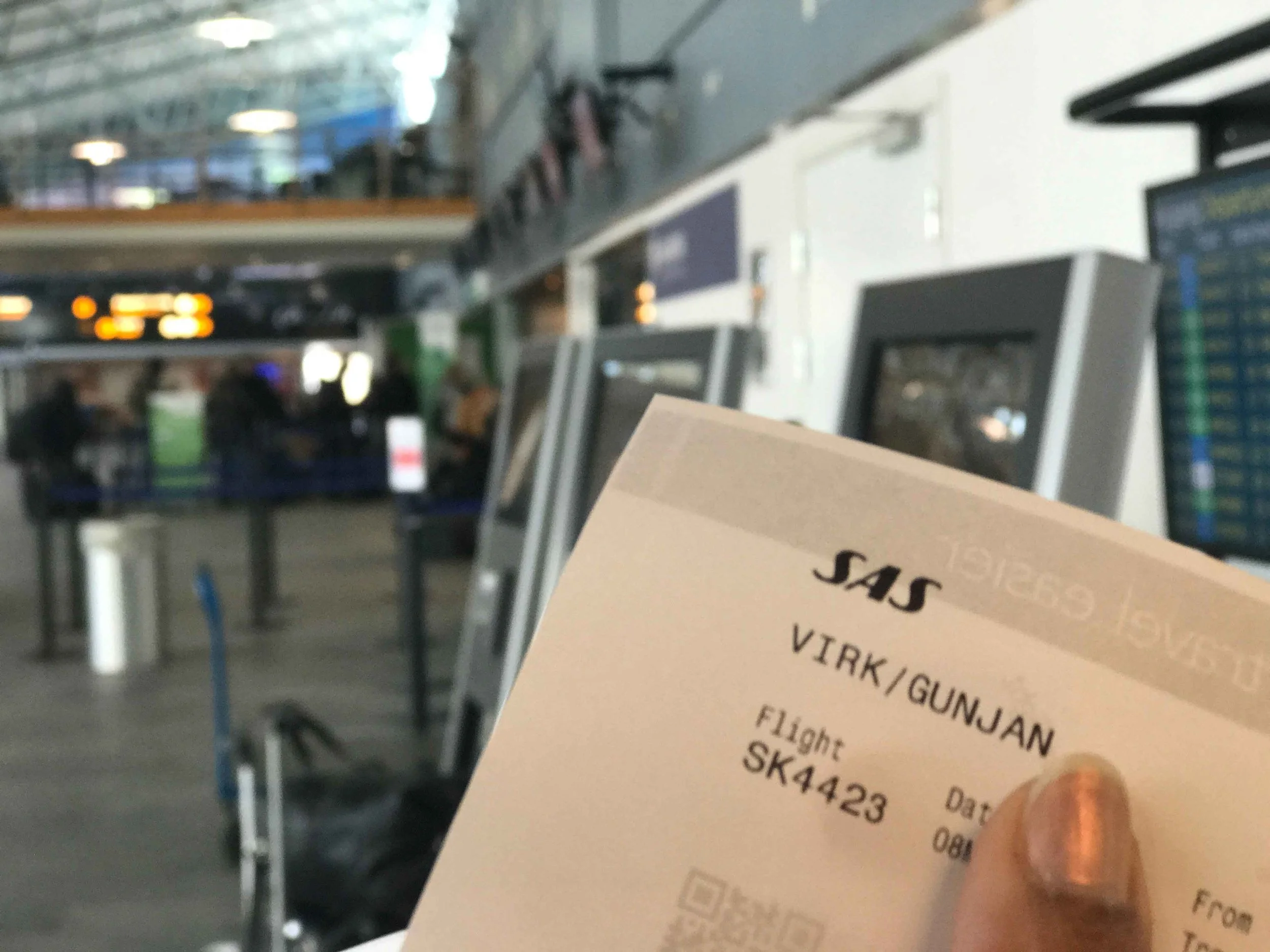 Tromso Airport, Langnes, Tromso, Norway, self check-in. Image©thingstodot.com