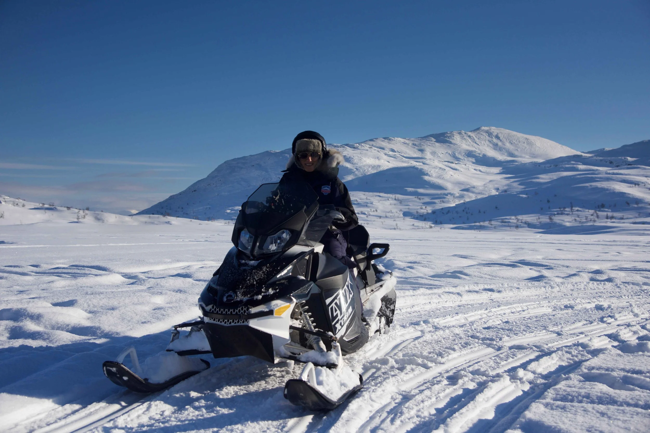 Snow mobile safari, Lyngen Alps, Arctic Circle, organized by Lyngen Lodge, Norway. Image©thingstodot.com