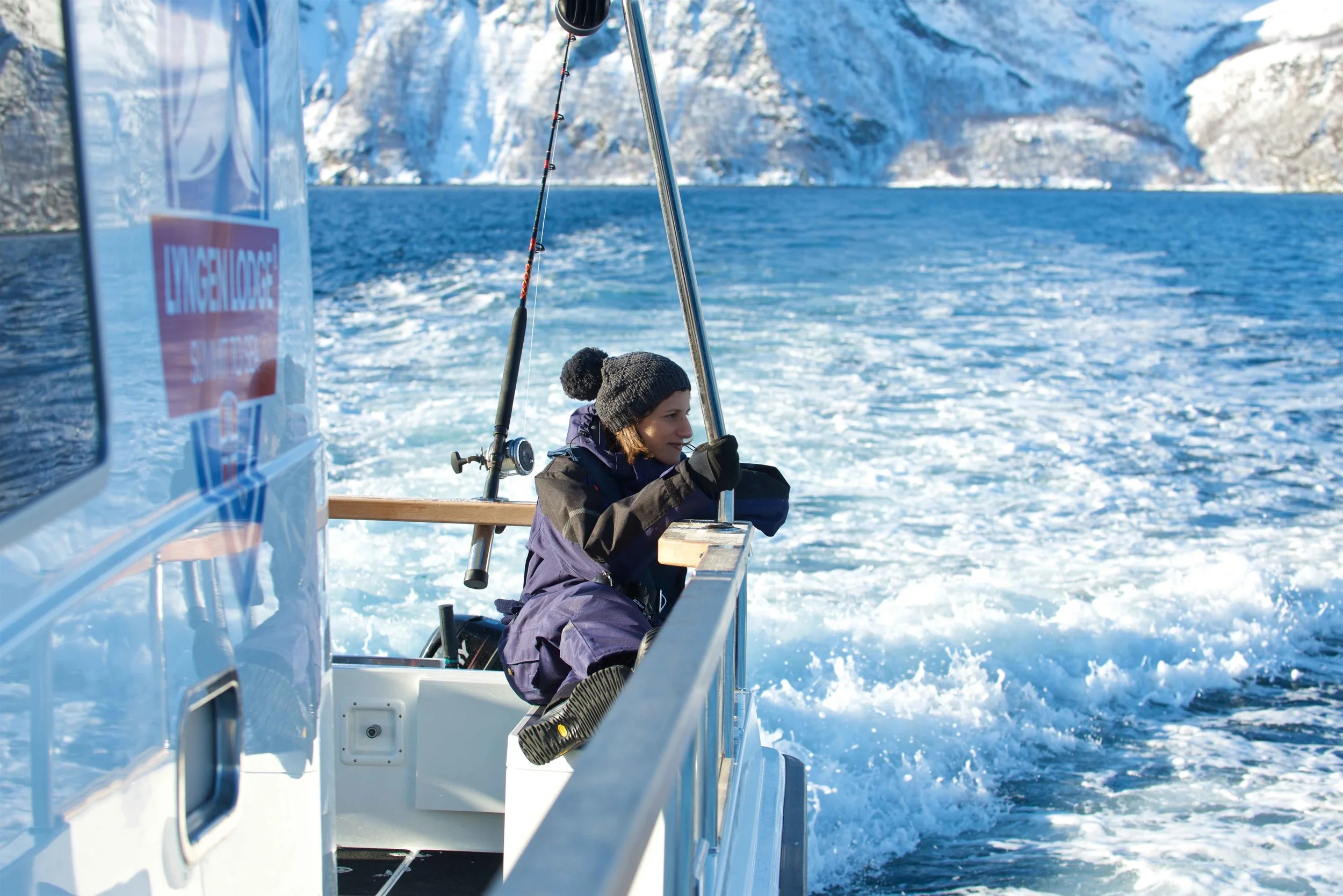 Boat cruise, Lyngen fjords, organized by Lyngen Lodge, Arctic Circle, Norway. Photo by Graham Austick. Image©thingstodot.com