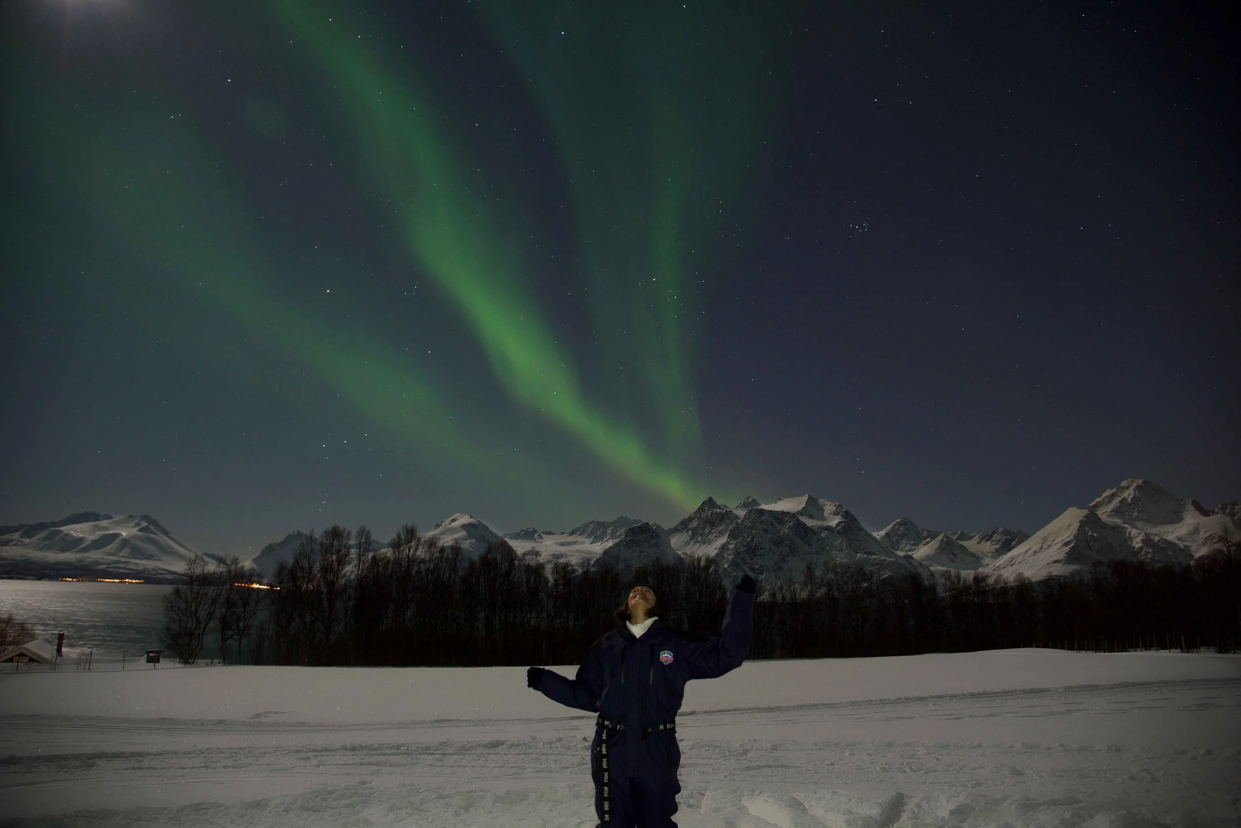 Northern lights, aurora borealis, Lyngen Lodge, northern Norway. Image©thingstodot.com