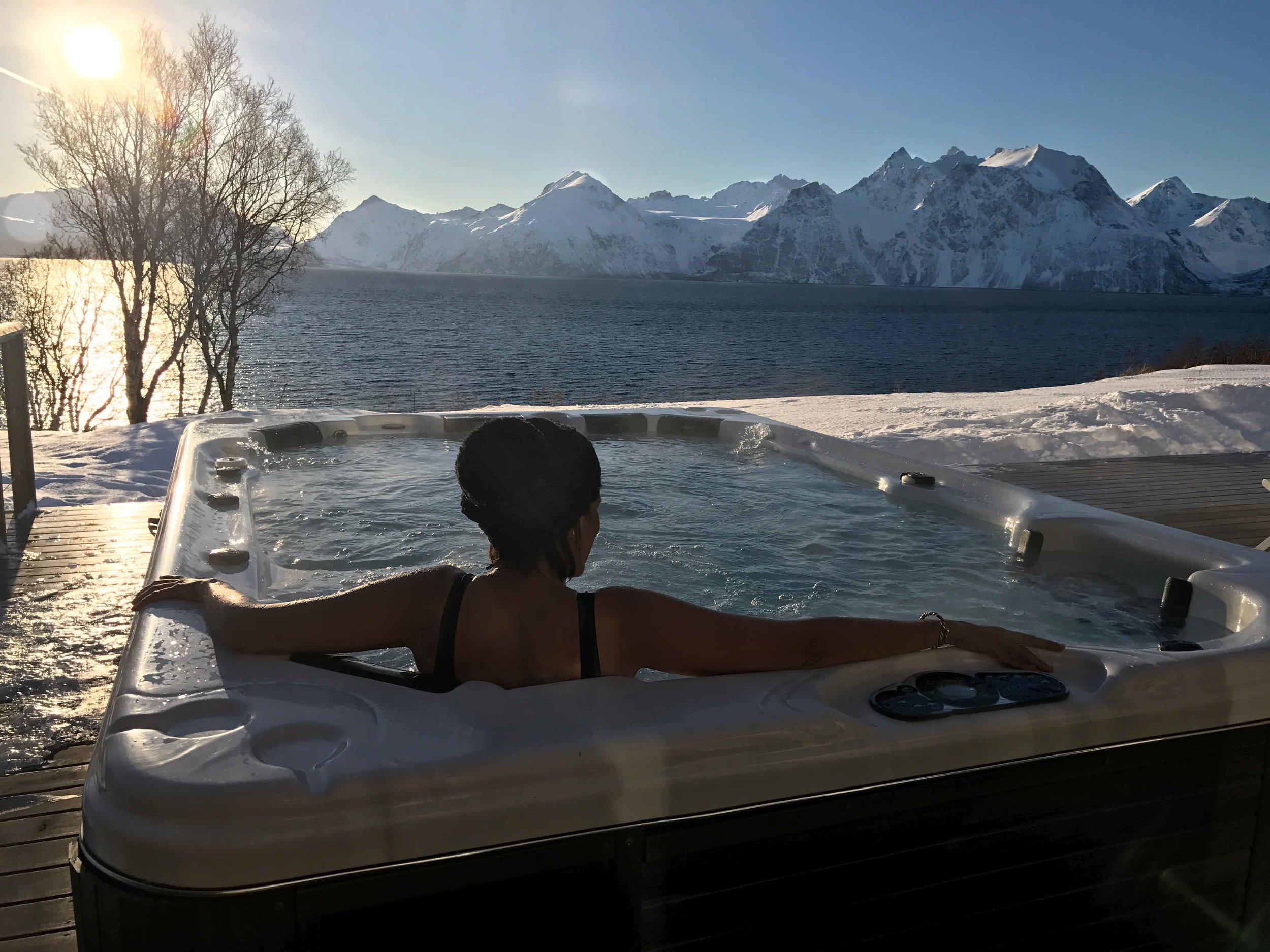 Arctic spa, Lyngen Lodge, Arctic Circle, Norway. Image@thingstodot.com