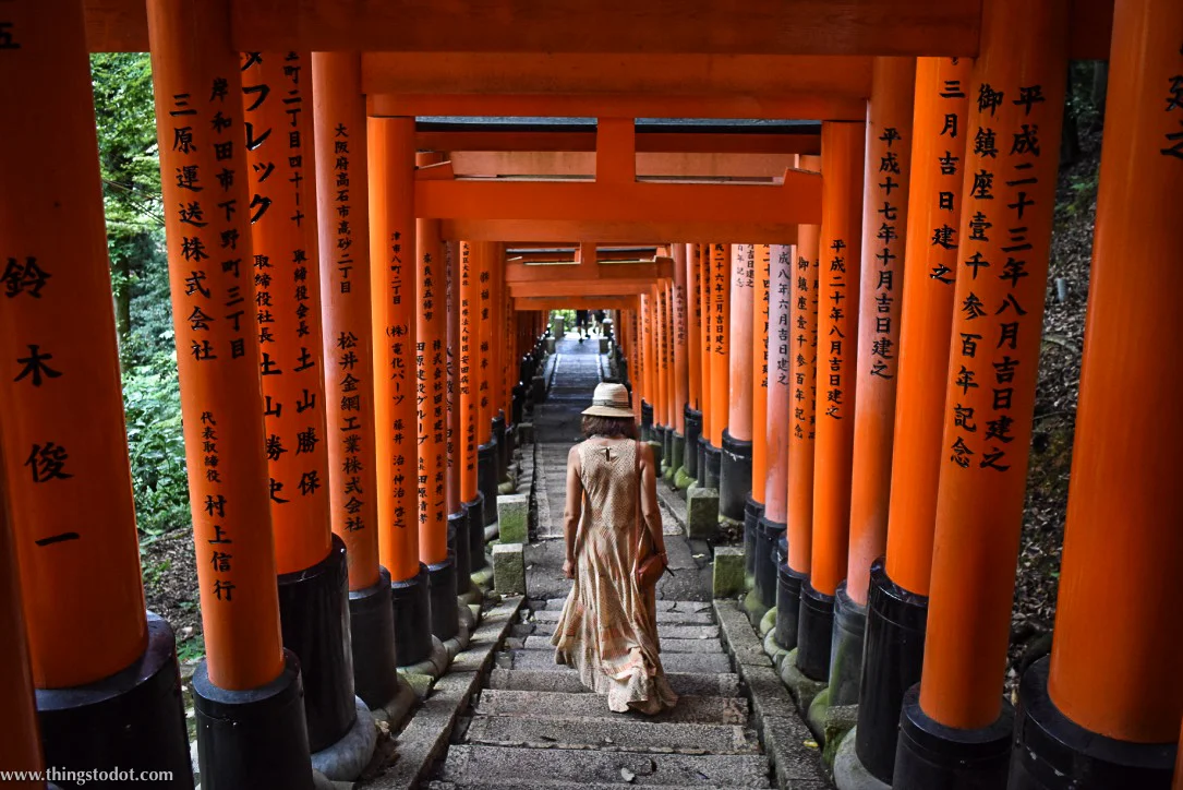 Fushimi Inari Shrine, Kyoto, Japan. Image©www.thingstodot.com