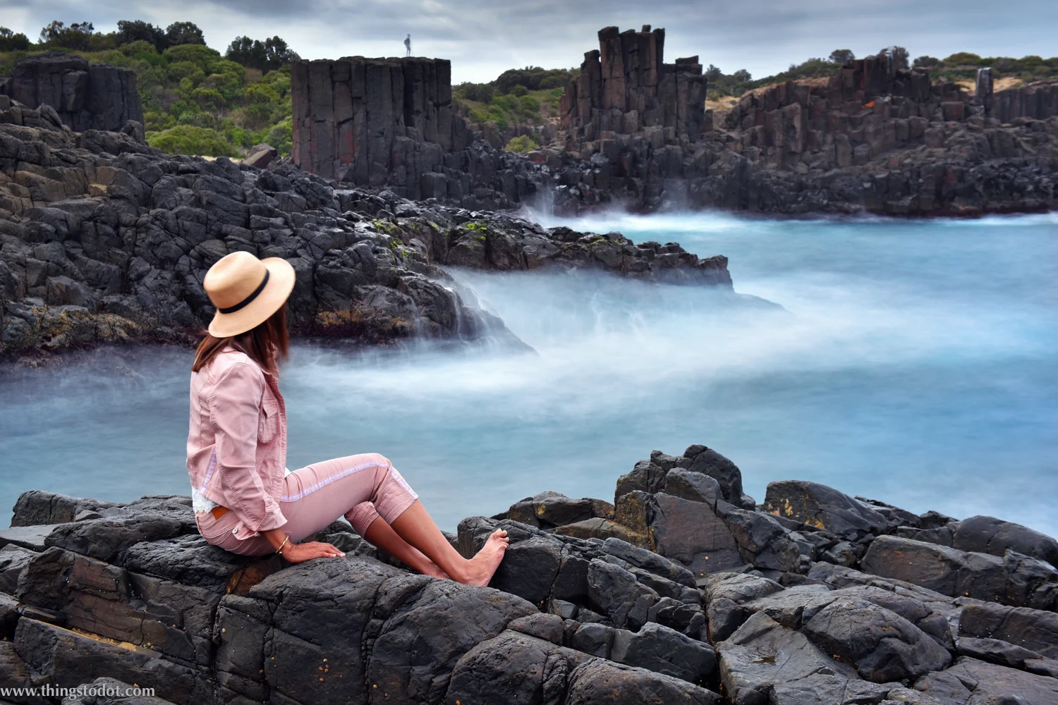 Bombo Quarry, Kiama, NSW, Australia. Photo: Brad Chilby (http://chilby.com.au). Image©www.thingstodot.com. Clothes: https://www.cream-clothing.com.