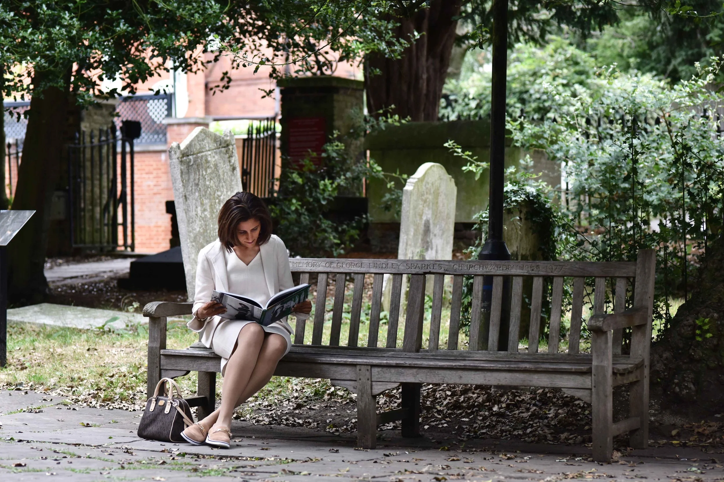 Shooting myself at the graveyard, London, UK. Image©www.thingstodot.com. 