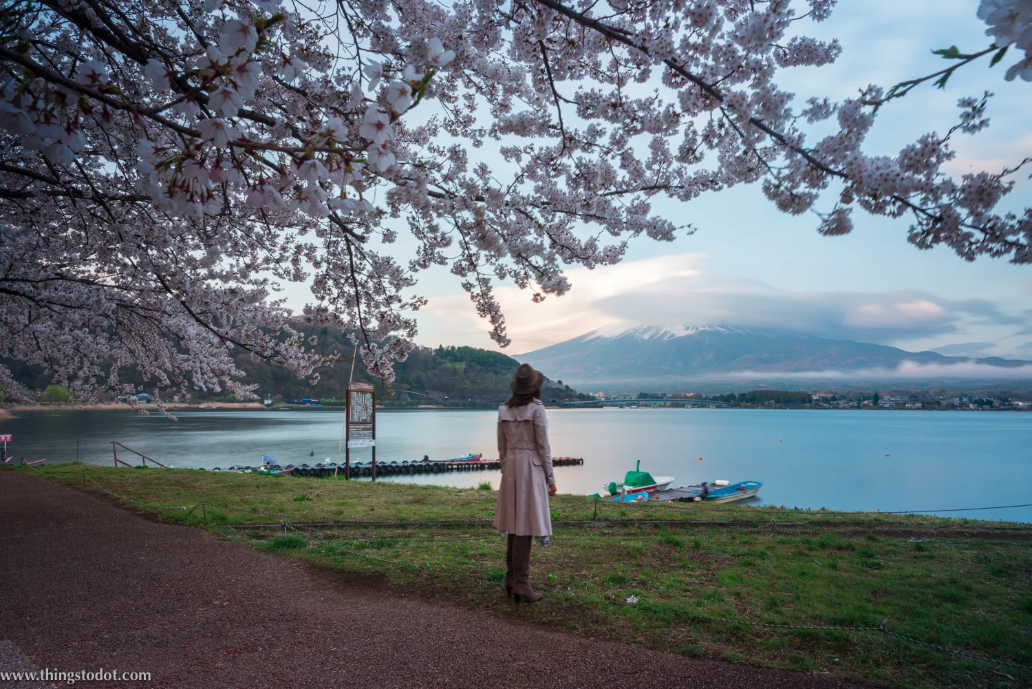 Mt. Fuji, Lake Kawaguchiko, Fuji, Japan. Image©www.thingstodot.com. 