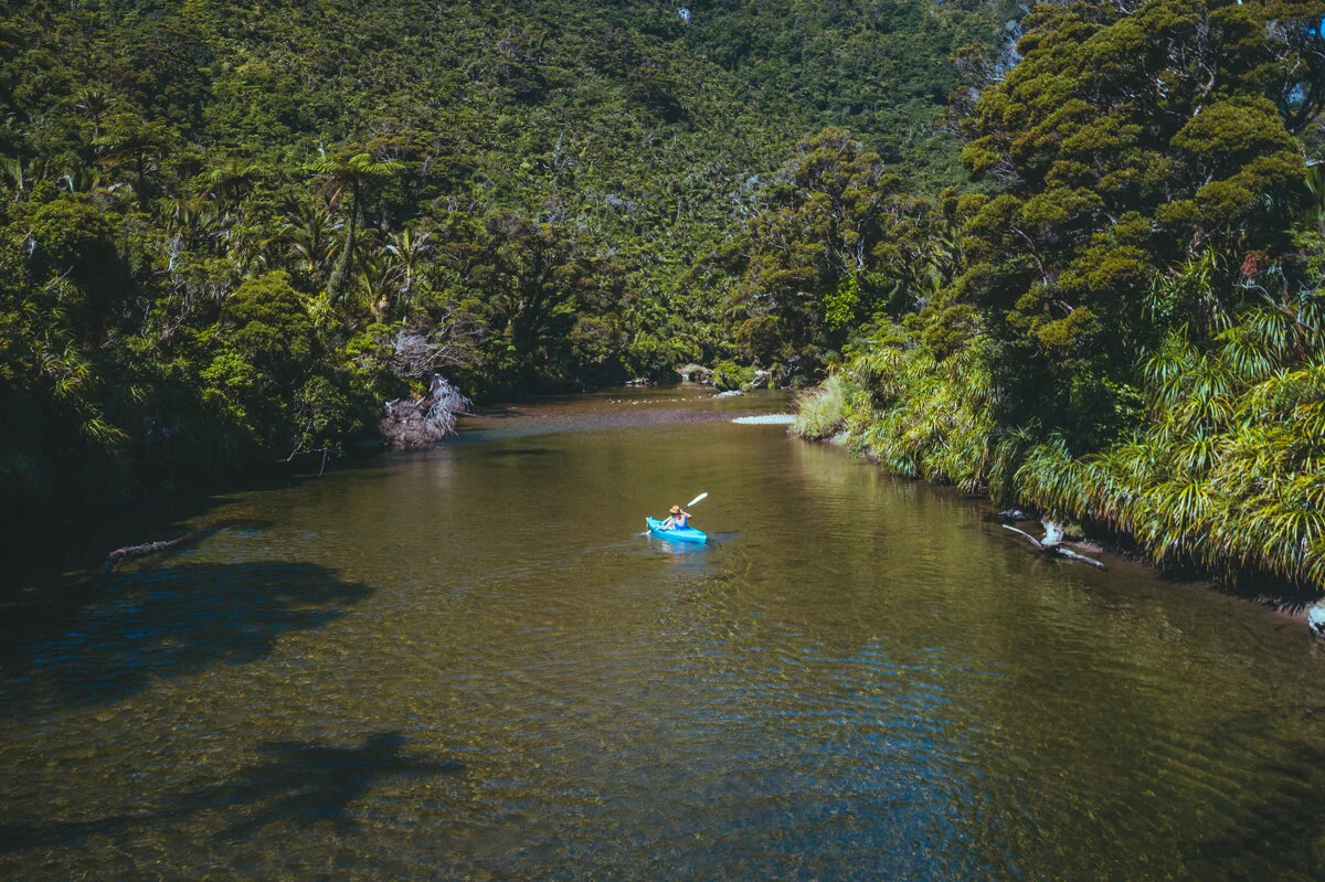 Pororari river kayaking, New Zealand South Island (west coast). Photo©www.thingstodot.com