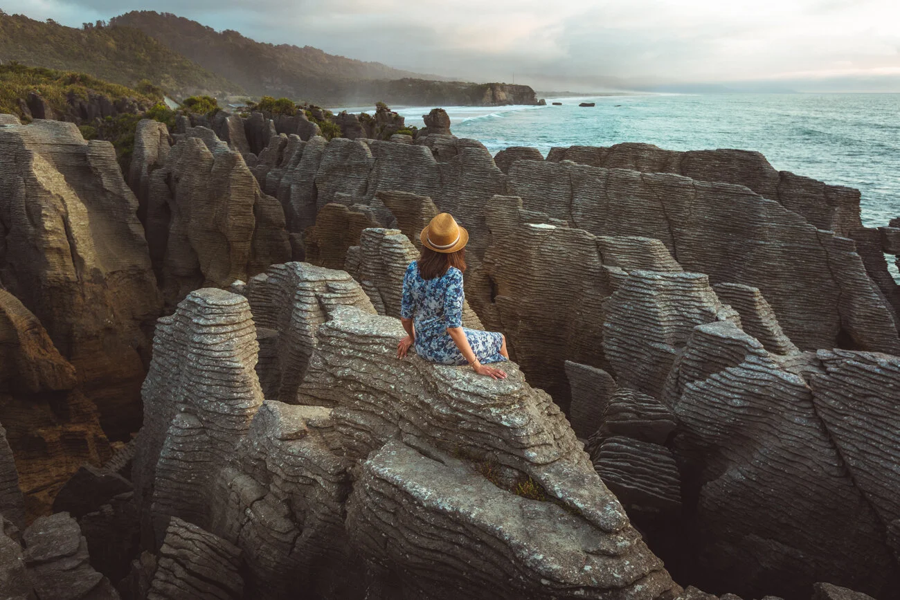 Punakaiki Pancake Rocks & Blowholes, Paparoa National Park. New Zealand, West Coast, South Island. Photo: Neil Silverwood. Photo©www.thingstodot.com.