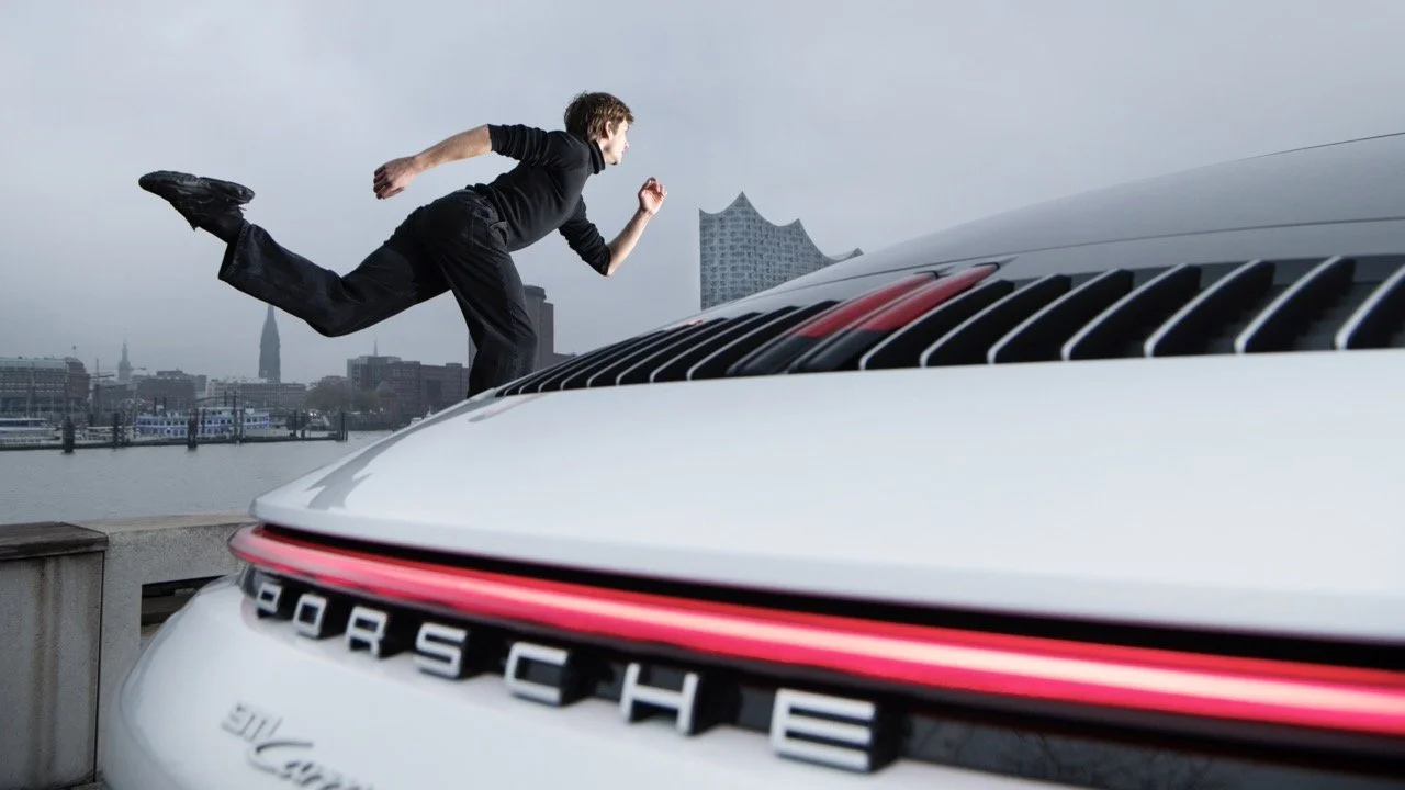Friedemann Vogel in a new photo shoot for Porsche 