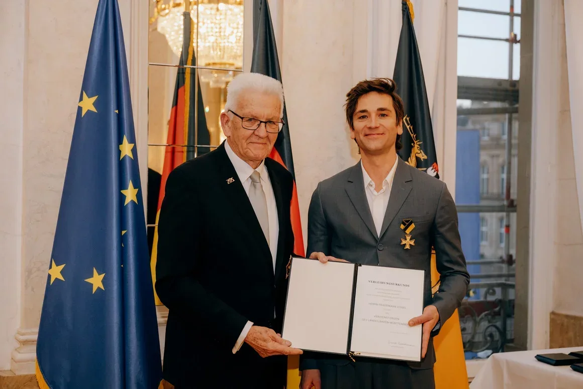 Friedemann Vogel awarded the Order of Merit of the State of Baden-Württemberg 