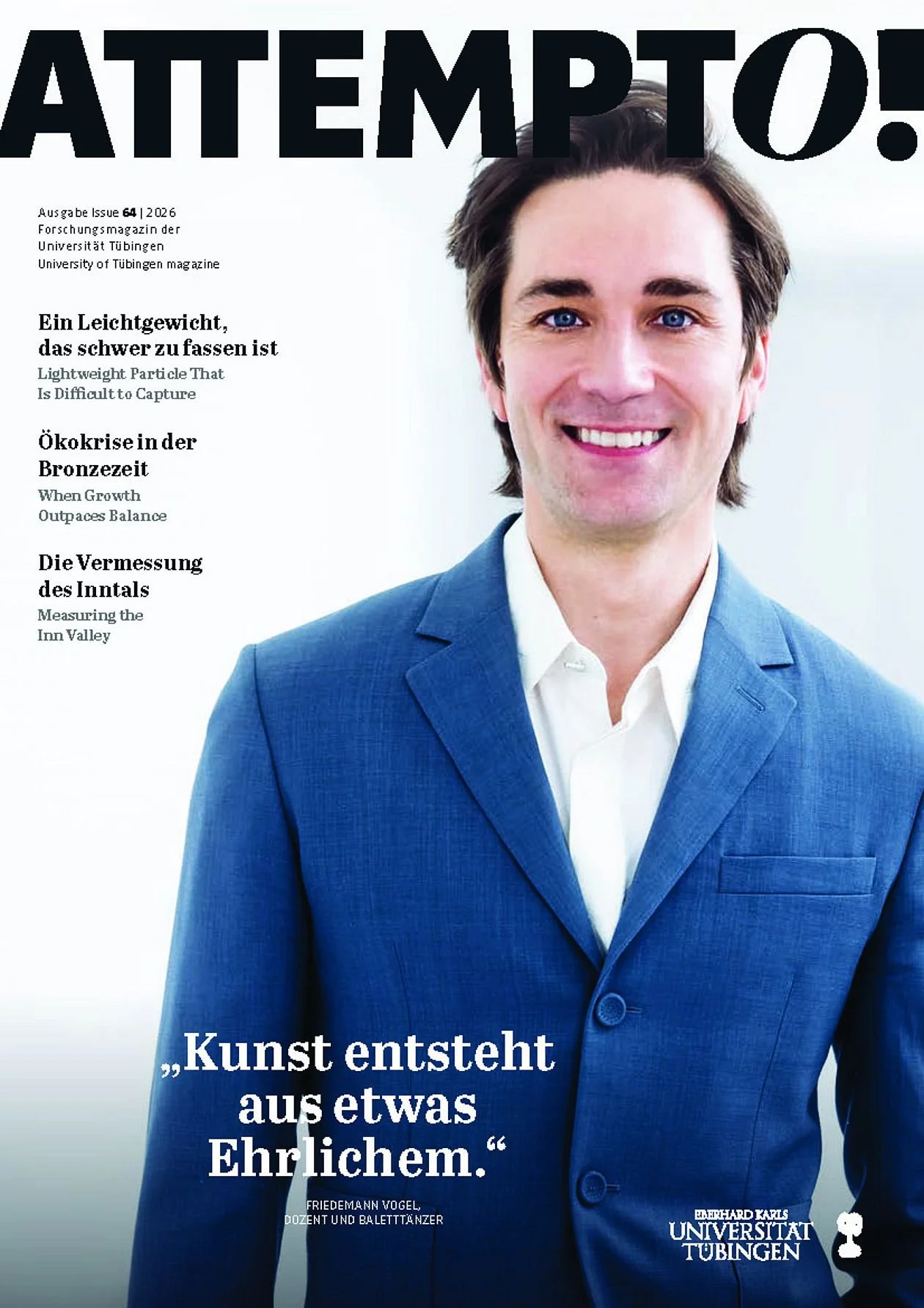 Friedemann Vogel at the University of Tübingen, at the intersection of Arts x Science