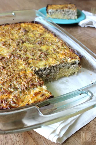 Spaghetti Squash and Sausage Casserole via Vibrant Life Army Wife