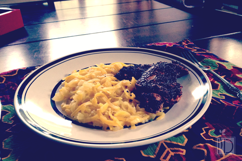 Blackened Ginger Chicken with Spiralized Summer Squash