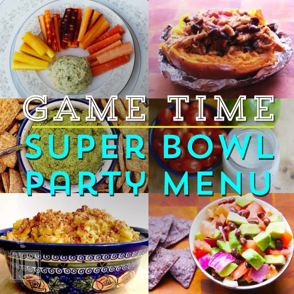 Game Time Super Bowl Party Menu