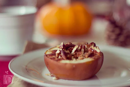 Baked Pears with Pecans and Honey