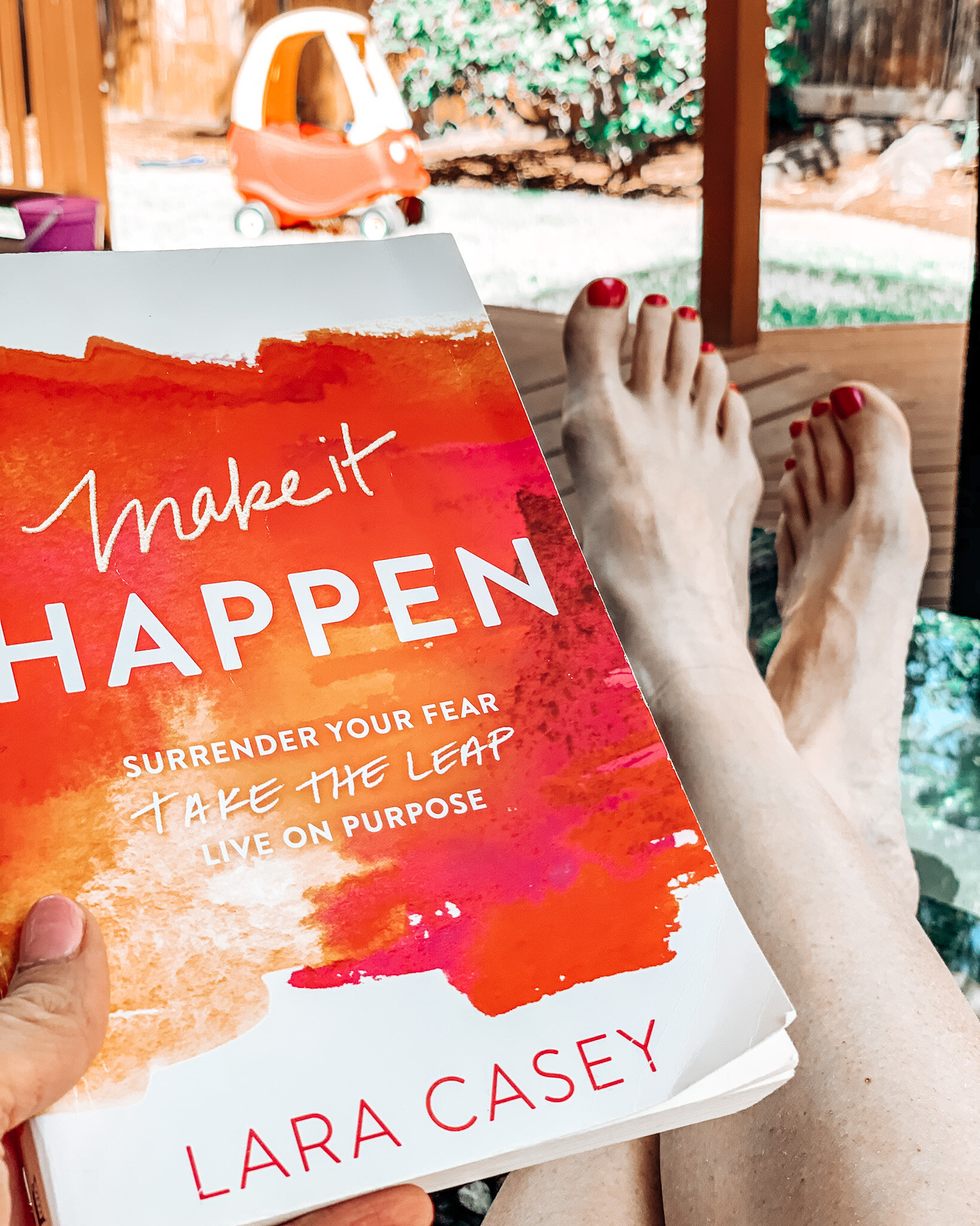 It’s hard to find time to read with three young kids to wrangle. But when I find a good book, I somehow manage to carve out the time. I read Make It Happen by Lara Casey during deployment when my youngest was a newborn—it was that good! One of my fa…
