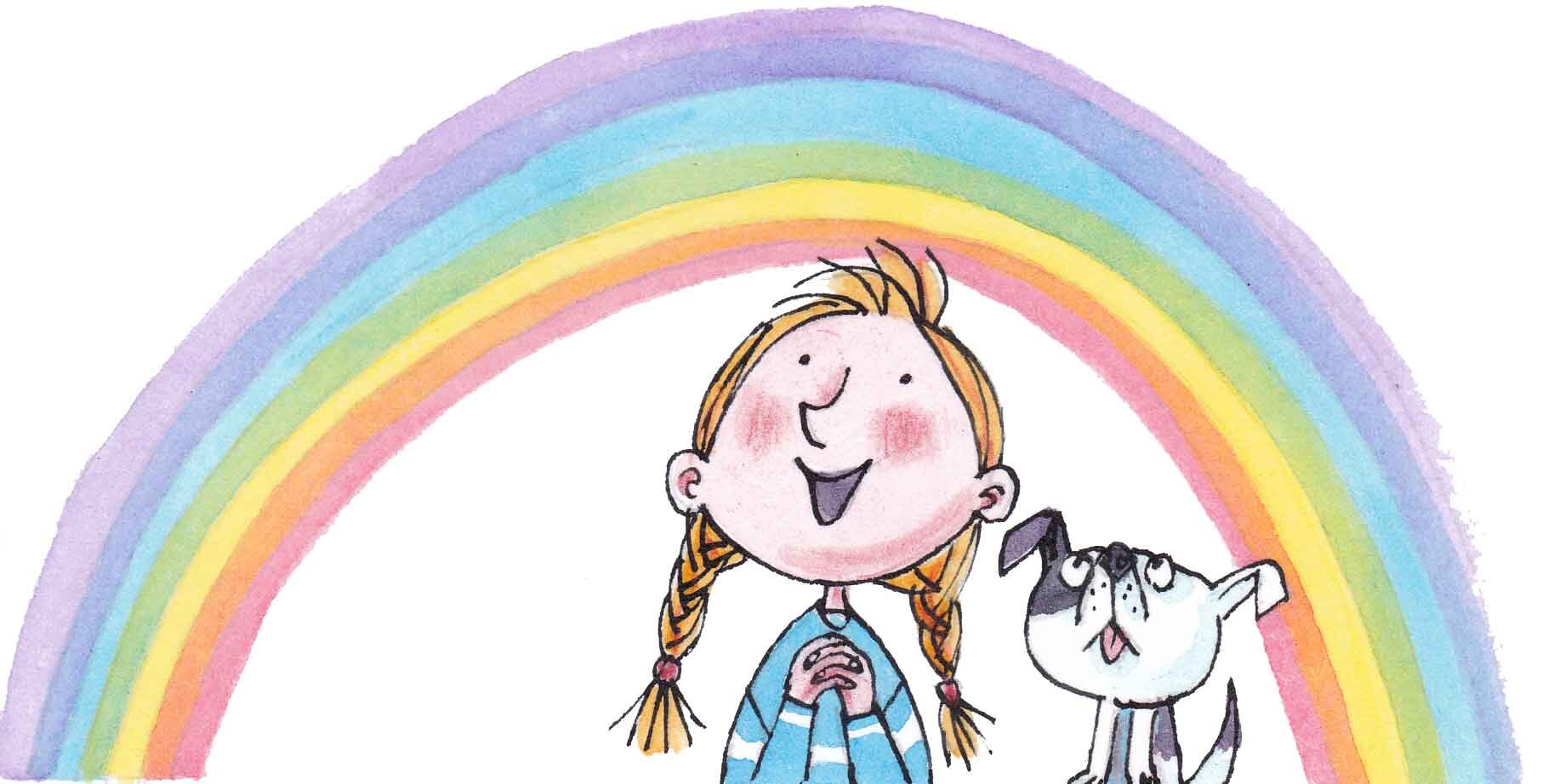 rainbow girl Dysgu Cymraeg
