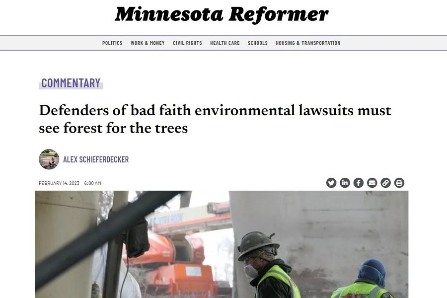 Defenders Of Bad Faith Environmental Lawsuits Must See Forest For The Trees