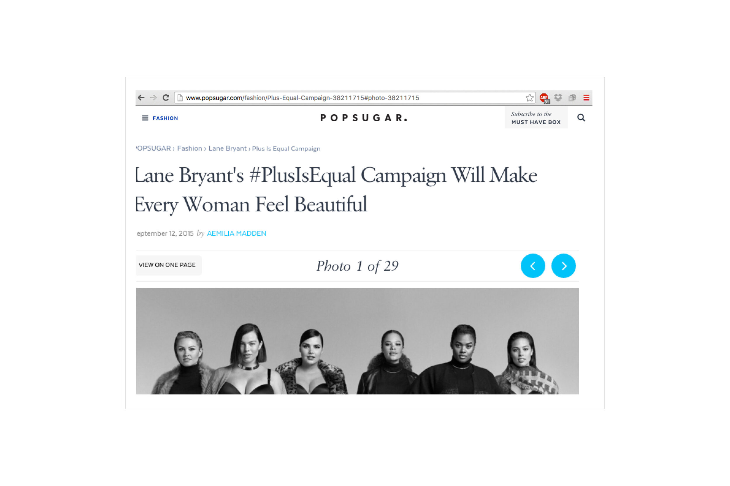 Look: Lane Bryant's #PlusIsEqual Campaign Is Sexy, Fierce & Confident