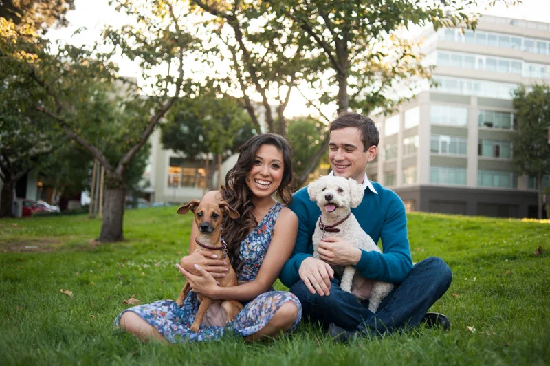 Engagement session on the Embarcadero