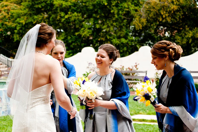 Bride with Bridesmaids in Piedmont, CA