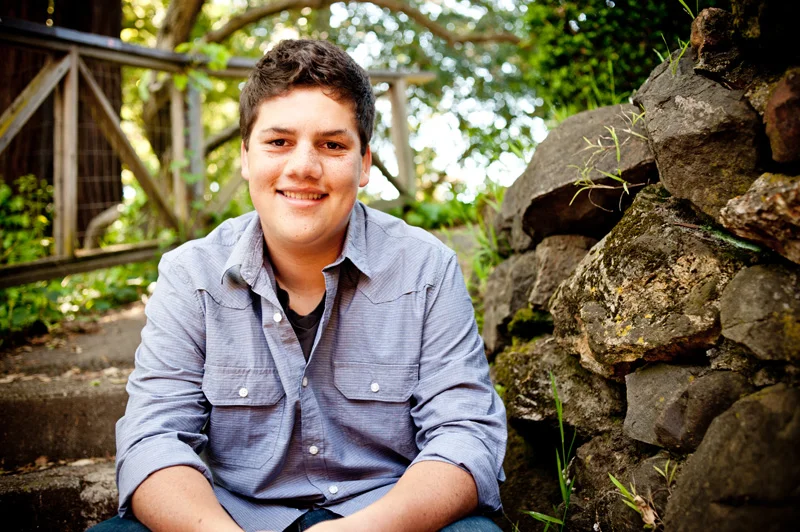 High school senior at Live Oak Park in Berkeley, CA