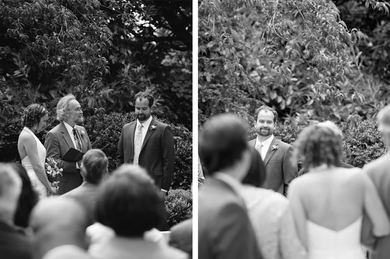 Groom seeing Bride for first time in Golden Gate Park
