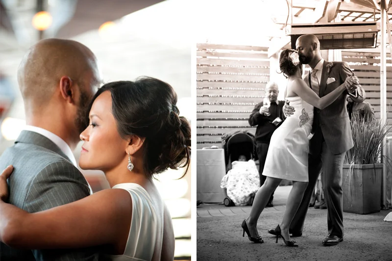 Bride and Groom performing tango