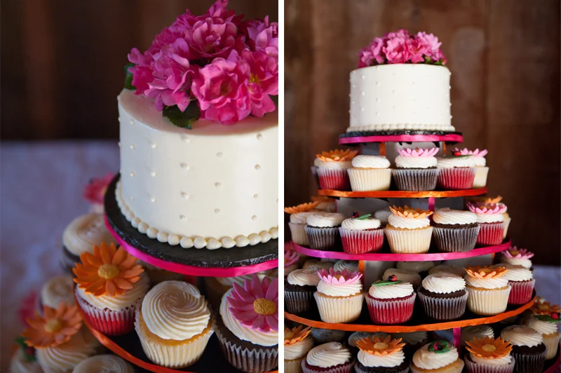 Wedding cupcake tower