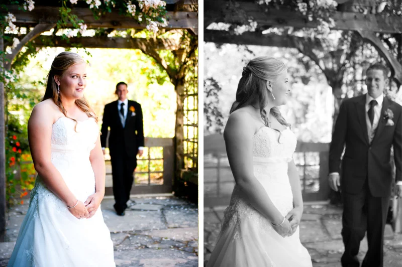 Bride and Groom first look