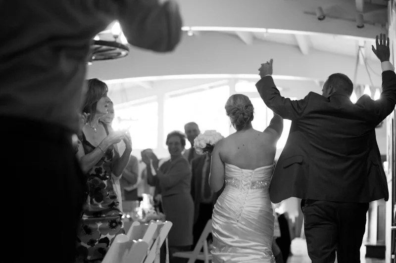 Bride and Groom being announced